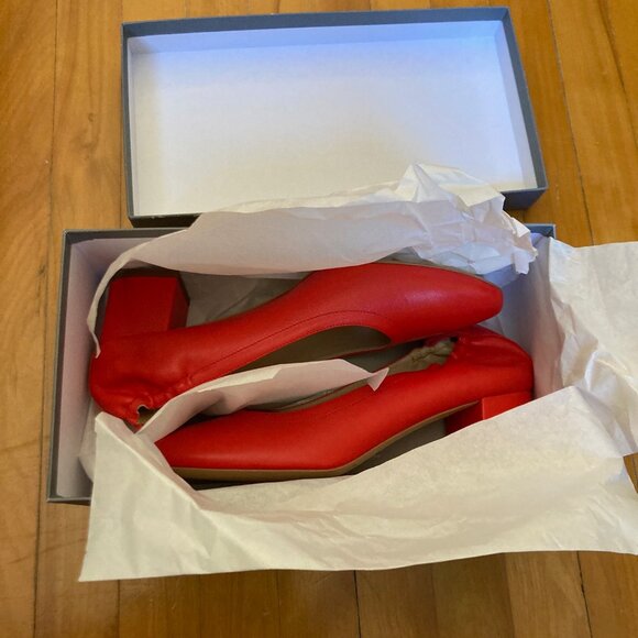 Everlance The Italian Leather Day Heel Red size 9 - Picture 2 of 6